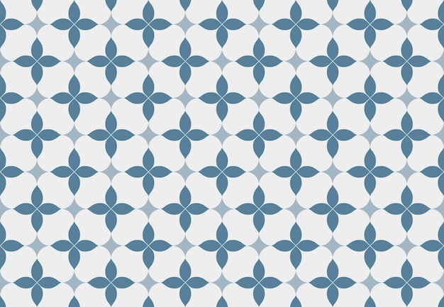 벡터 아름 다운 파란색과 흰색 패턴