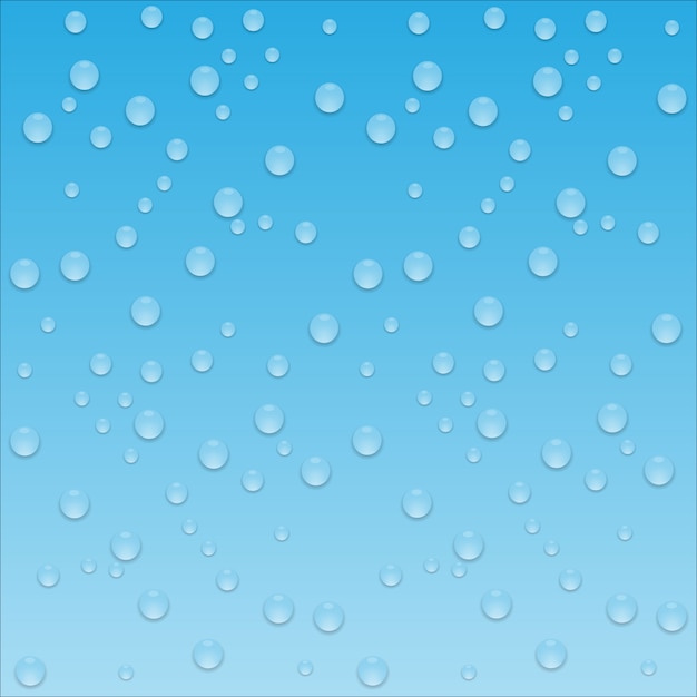 Vector beautiful blue background and water drop.