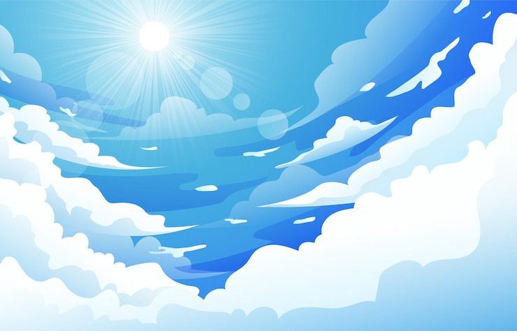 Vector 美しい青空の背景