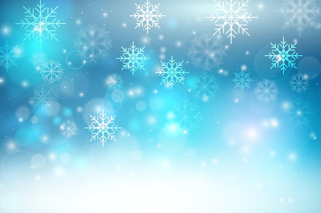 Beautiful blurred winter wallpaper