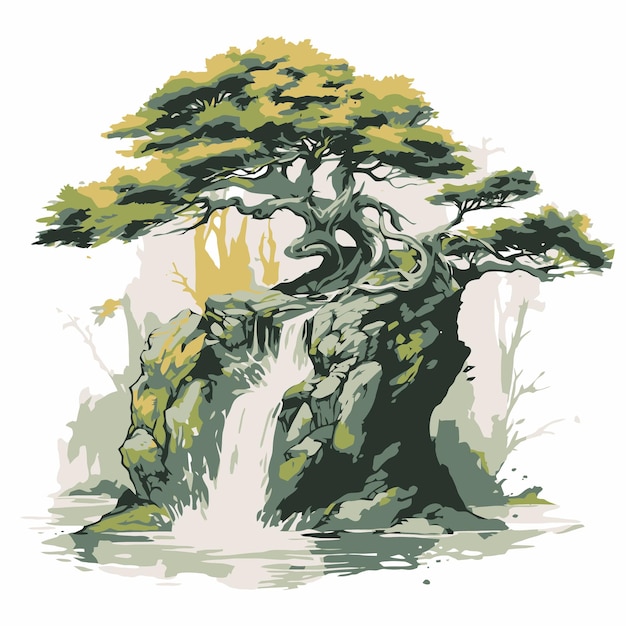 아름다운 분재 그림