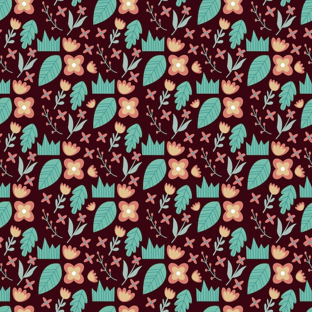 Beautiful botanical seamless pattern