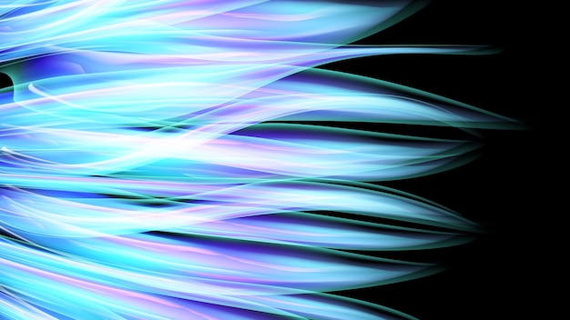 Beautiful bright blue purple abstract energy magical cosmic fiery neon wall of lines and stripes