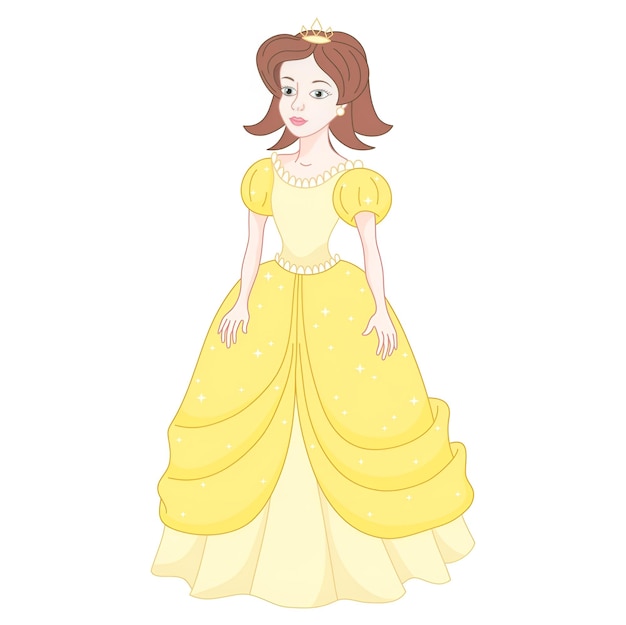 Premium Vector | Beautiful brunette princess naughty