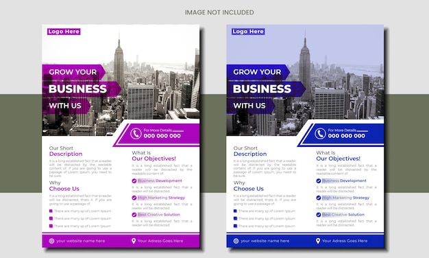beautiful business flyer design template