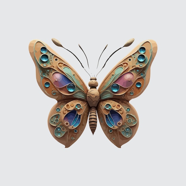 벡터 아름다운 나비 디자인