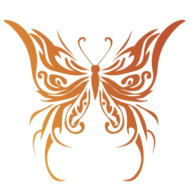 Beautiful Butterfly Logo Icon Symbol