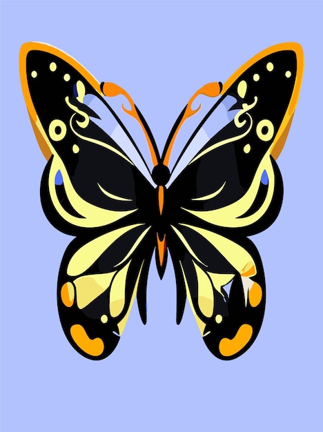 아름다운 나비 터 디자인