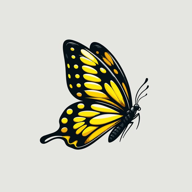 Beautiful butterfly vector illustration generated ai