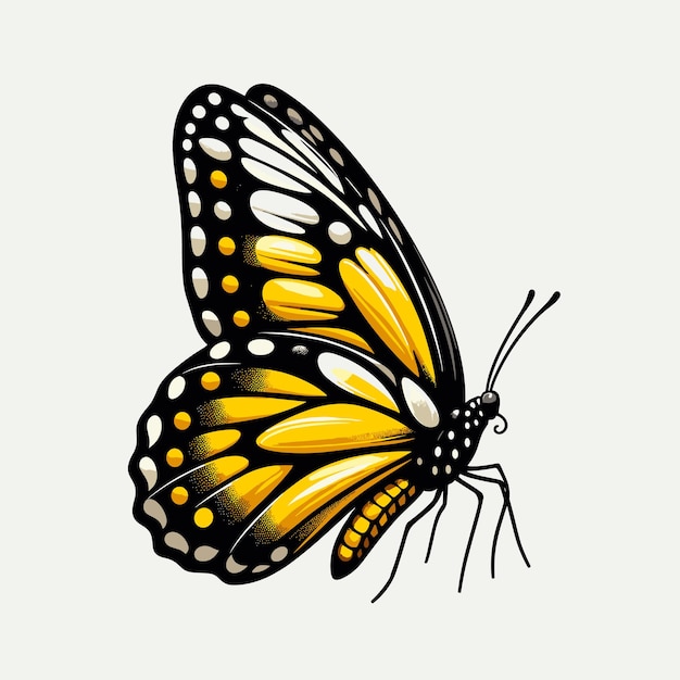 Beautiful butterfly vector illustration generated ai