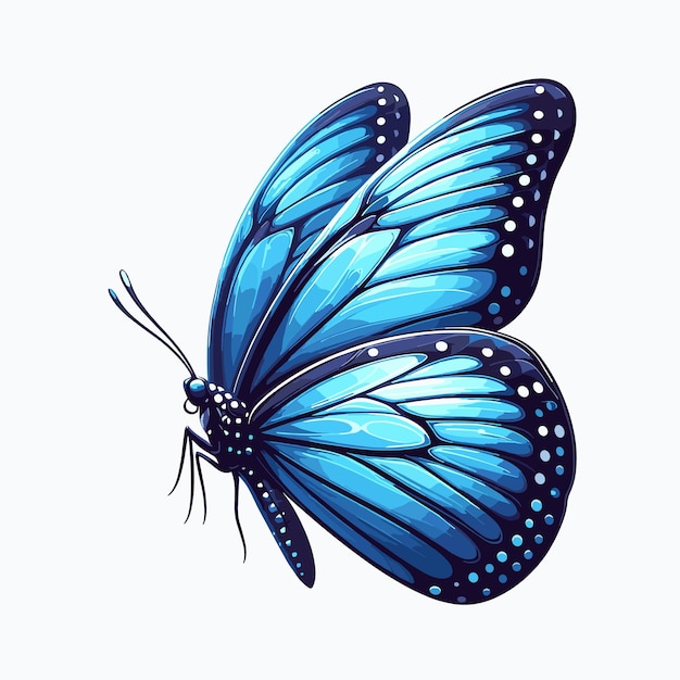 Красивая векторная иллюстрация бабочки, созданная ai