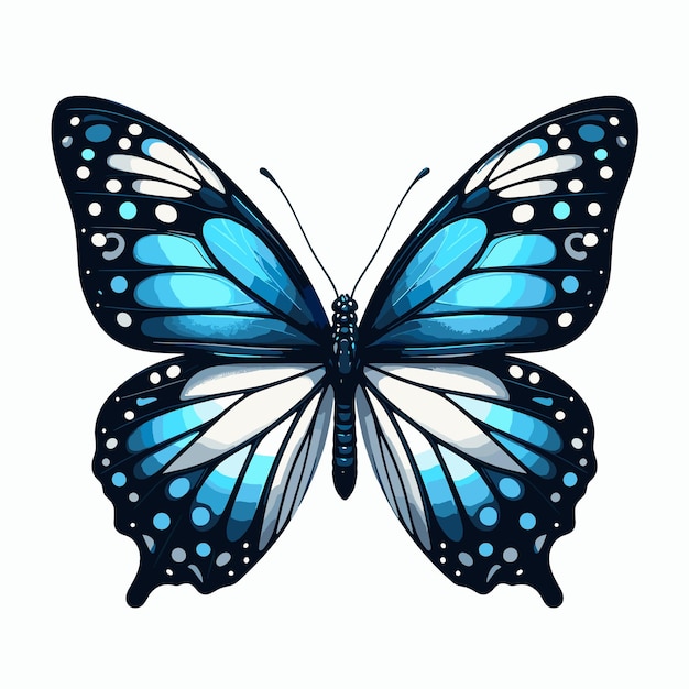 Beautiful butterfly vector illustration generated ai