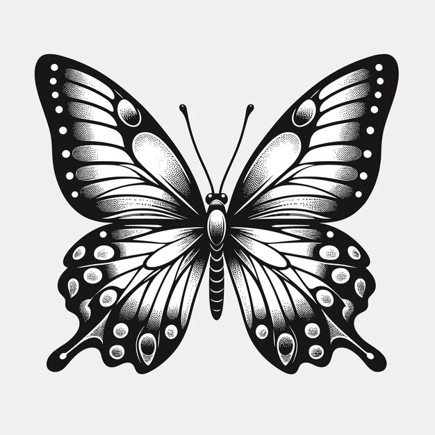 Beautiful butterfly vector illustration generated ai