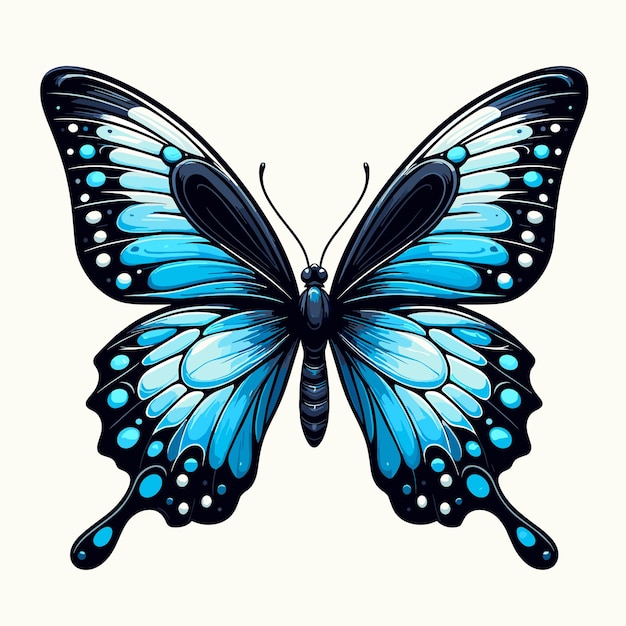 Beautiful butterfly vector illustration generated ai