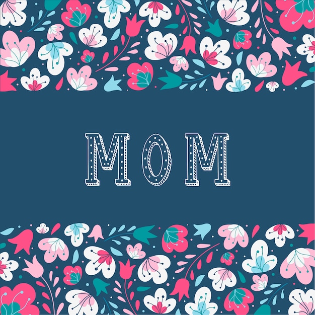 Vector beautiful card for mother's day