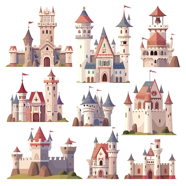 Vector beautiful castle