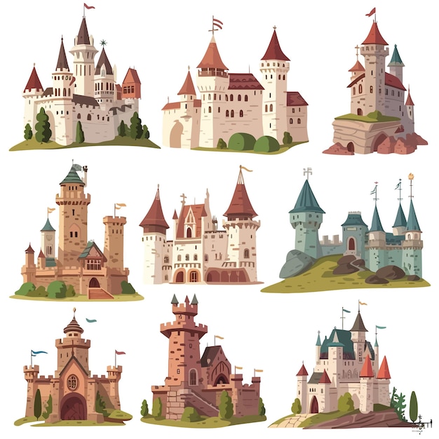 Vector beautiful castle