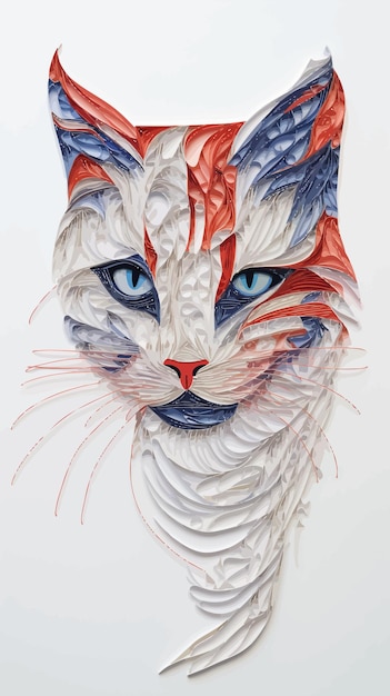 beautiful cat illustration