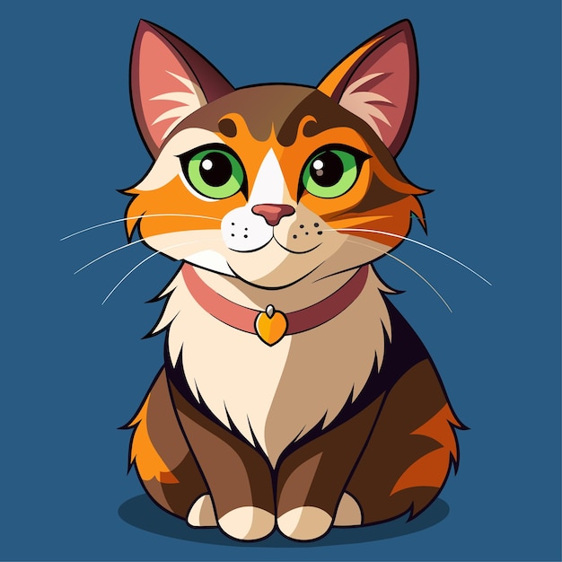 beautiful cat vector