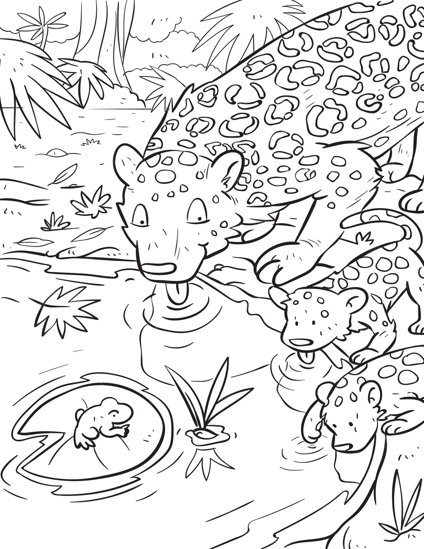 Premium Vector Beautiful childrens cute coloring pages and coloring