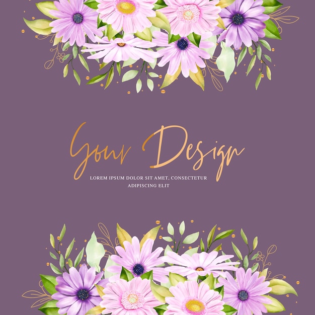 beautiful chrysanthemum background and frame design