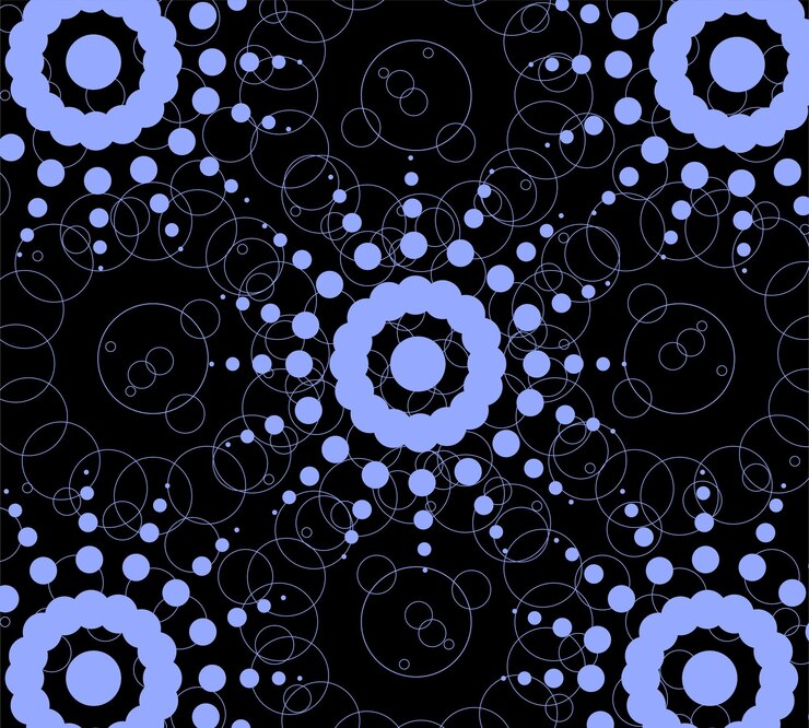 Vector beautiful circles background black color