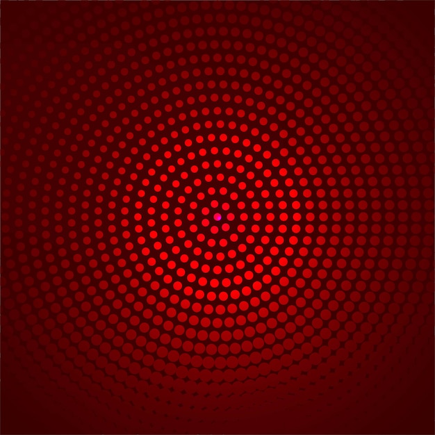 beautiful circular dotted red background vector