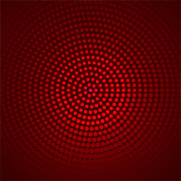 Beautiful circular dotted red background vector