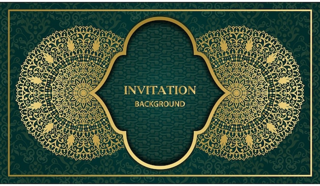 美しい古典的なグリーティング カードと招待状。装飾的な観賞用の花曼荼羅のデザイン。