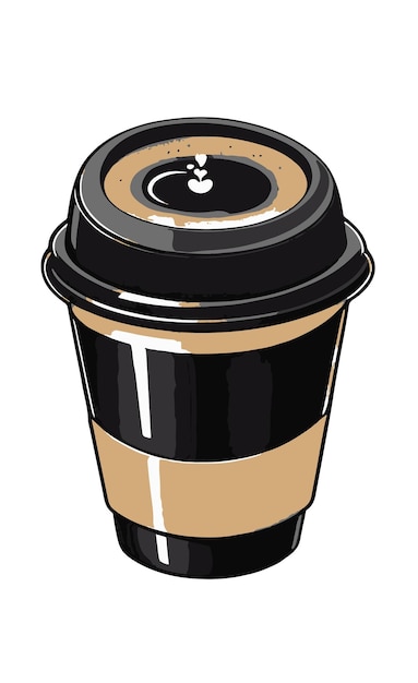 Beautiful Coffe Cup Vector illustration