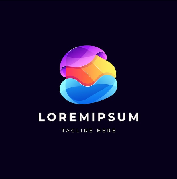 beautiful colorful abstract logo