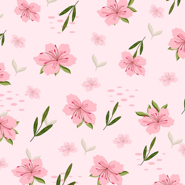 Vector beautiful colorful floral pattern