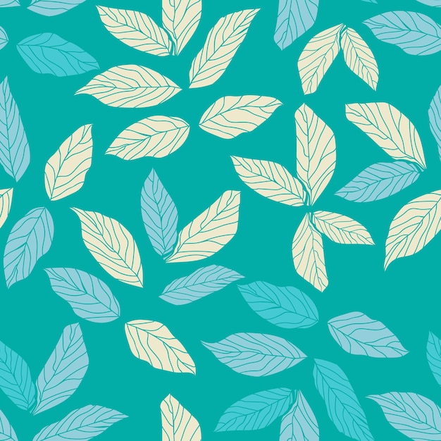 Beautiful colorful leaves pattern design. Good for prints, wrapping, textile, and fabric