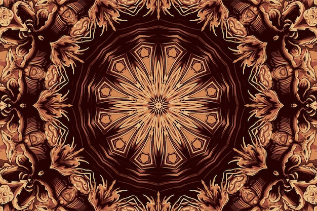 beautiful and colorful mandala art background