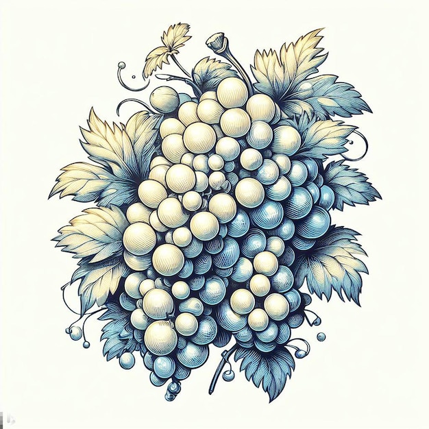 Bellissimo colorato vino uva frutta modello carta da parati senza cuciture vettoriale illustrazione disegno icona