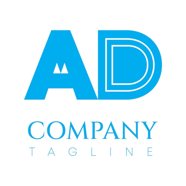 Beautiful Company Logo AD on a white background