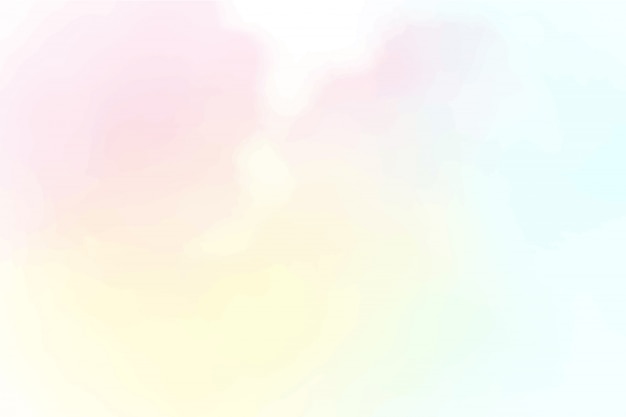 Vector beautiful cotton candy sky watercolor background