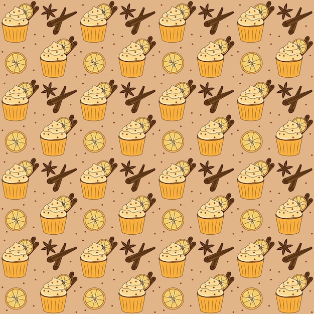 Beautiful and cozy autumn seamless pattern