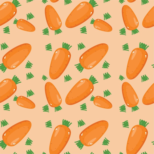 Vector beautiful creative carrot pattern wallpaper