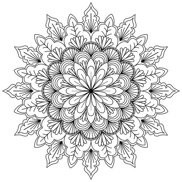 Beautiful creative mandala background with a flower pattern