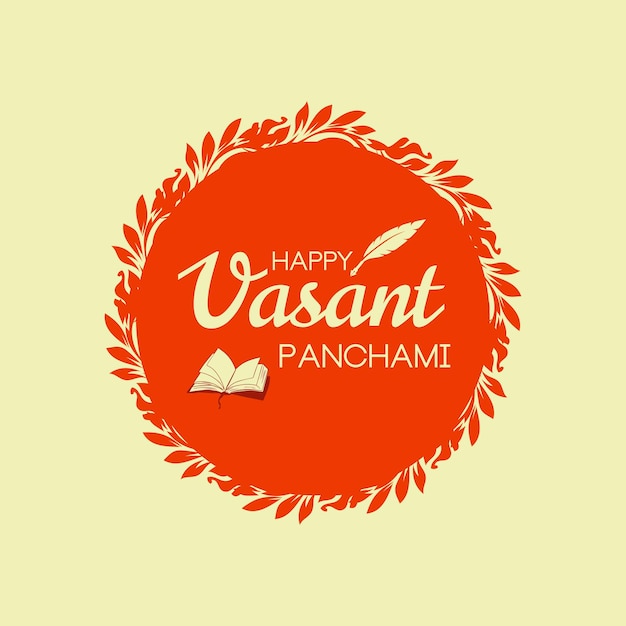 Vector beautiful cultural happy vasant panchami indian festival