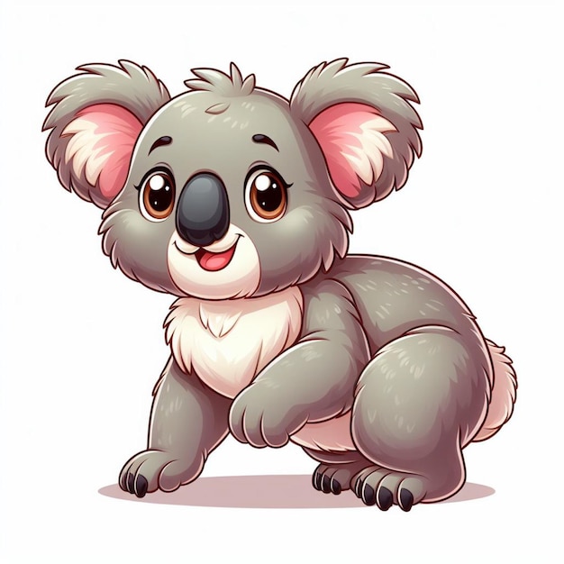 beautiful Cute Koala Vector Cartoon illustration