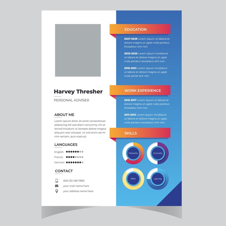 Vector beautiful cv resume template elegant stylish design dusty pink color background vector