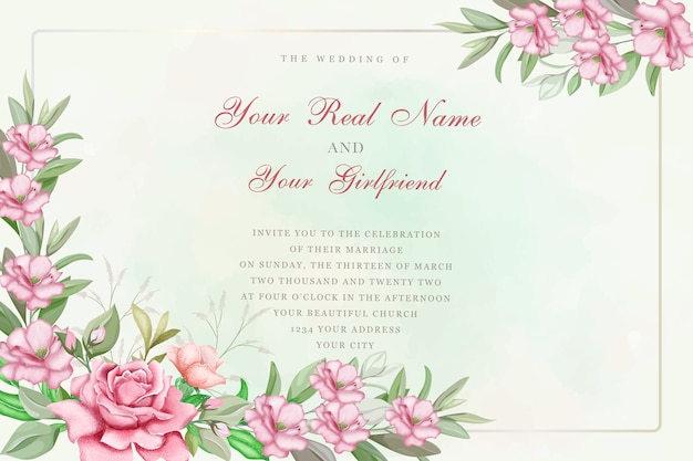 Beautiful decorative wedding floral background