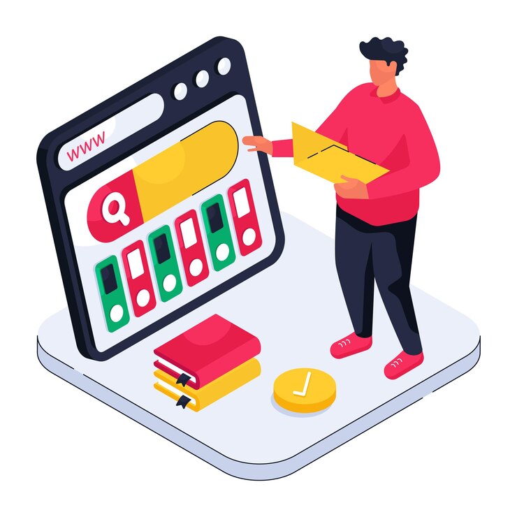 Vector a beautiful design illustration of search