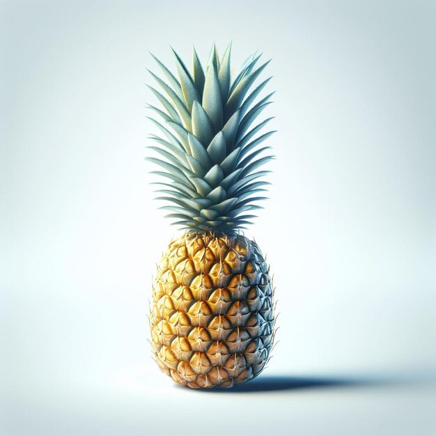 Beautiful detailed sweet fresh healthy Pineapple vector Illustration