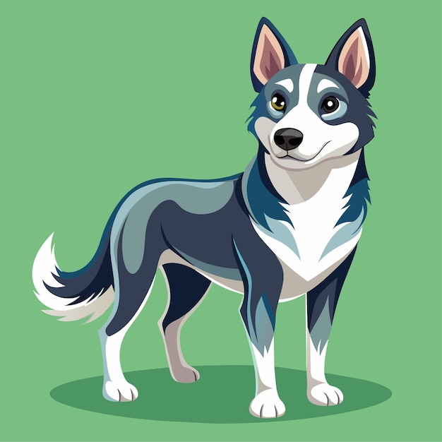 beautiful dog vector