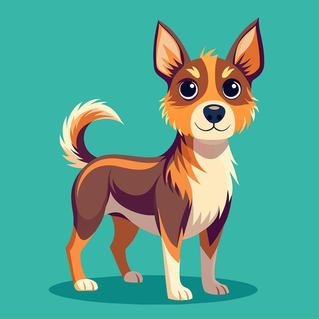 beautiful dog vector