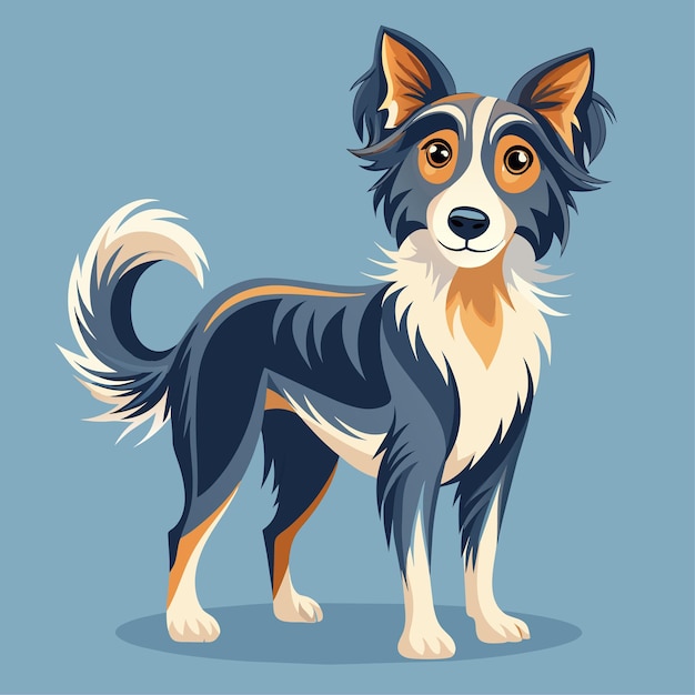 beautiful dog vector