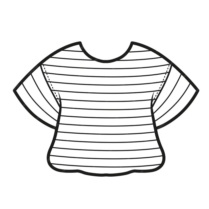 Premium Vector | Beautiful dress outline for coloring page on a white
